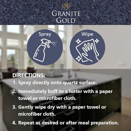 Granite Gold Quartz Clean & Shine 64oz Refill - 2-in-1 Cleaner & Polish