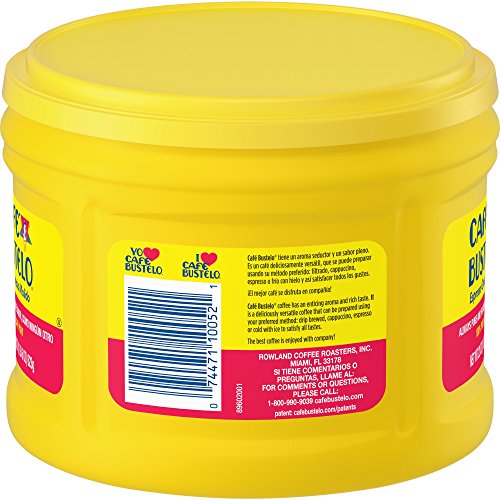Cafe Bustelo Espresso Ground Coffee Dark Roast 1.38lb Pack - Rich & Bold Flavor