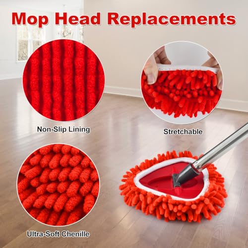 O-Cedar EasyWring Compatible Chenille Mop Head Replacements - 4 Pack