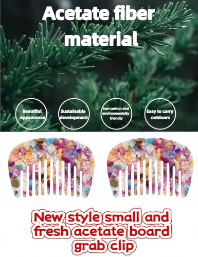 PAVNSO Wide Tooth Mini Comb Travel Portable Hair Comb for Curly Hair