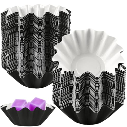 TKYZMS 50 Pcs Reusable Wax Melt Liners for Electric Wax Warmers - Black