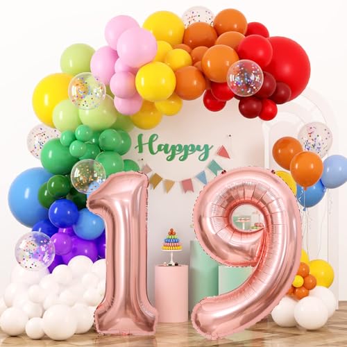 40 Inch Rose Gold Number 95 Balloon for Birthday & Anniversary
