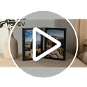 Rustic Wood Double Picture Frame 4x6 - Hinged Photo Display