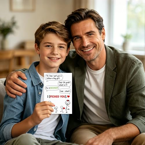 Funny Father's Day Card - I Picked You Booger from Kids