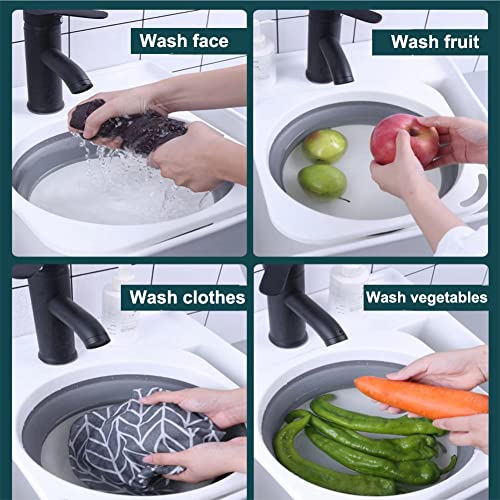 Collapsible Plastic Wash Basin 5L - Space Saving Kitchen Dishpan