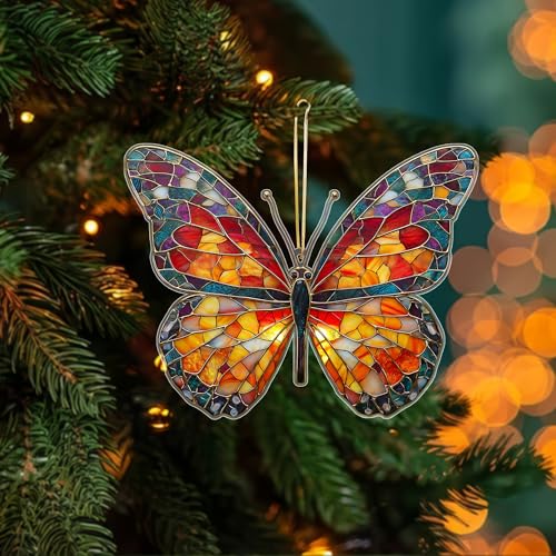 Monarch Butterfly Suncatcher Ornament - Meaningful Gift with Story Card