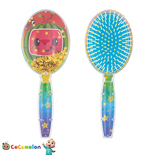 CoComelon Kids Hair Brush with Sparkling Stars Confetti, Ages 3+