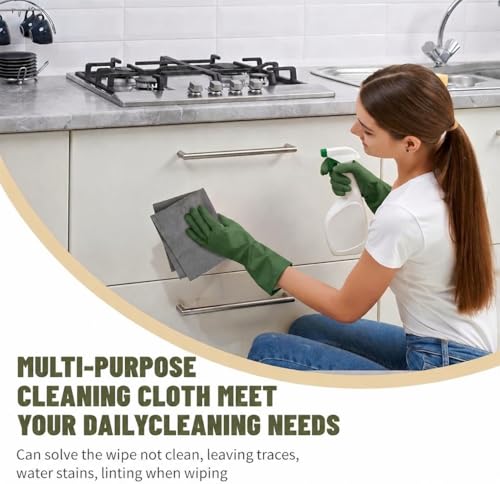 10-Pack Reusable Microfiber Magic Cleaning Cloths - 7.87x9.8in