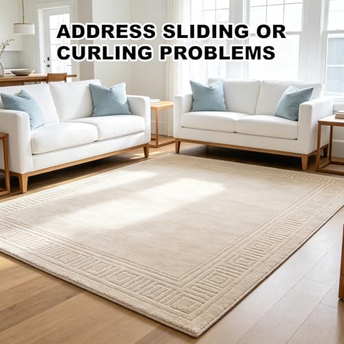 8PCS Triangle Non-Slip Rug Tape for Hardwood & Tile Floors