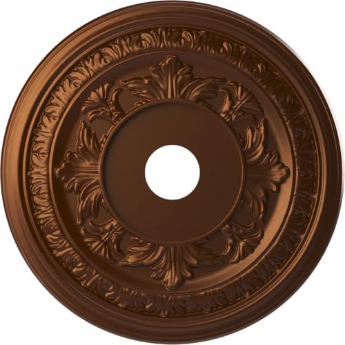 Ekena Millwork 22-inch Baltimore Ceiling Medallion - Metallic Dark Copper