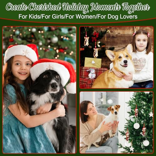 Border Collie Christmas Ornament - Festive Dog Tree Decoration