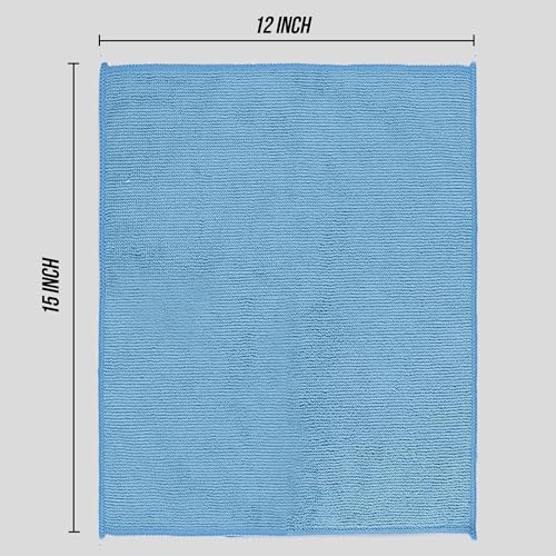 Microfiber Cleaning Cloths Multi-Color 6-Pack - Lint-Free & Durable
