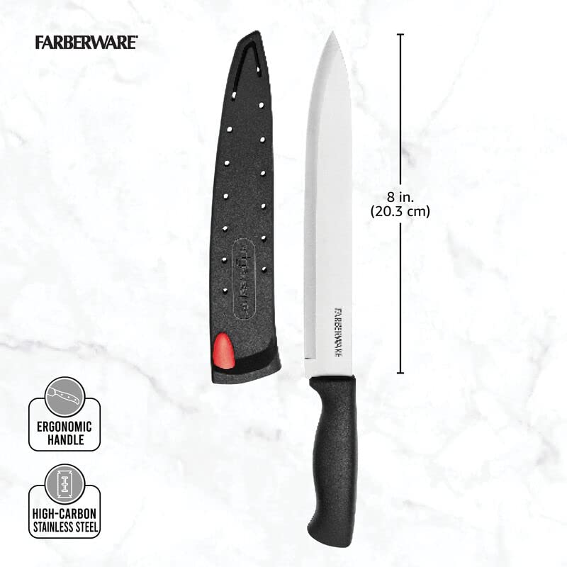 Farberware Edgekeeper 10-Inch Slicing Knife with Self-Sharpening Cover