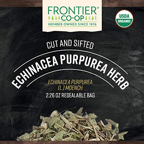 Frontier Co-op Organic Cut and Sifted Echinacea Purpurea Herb, 2.26oz