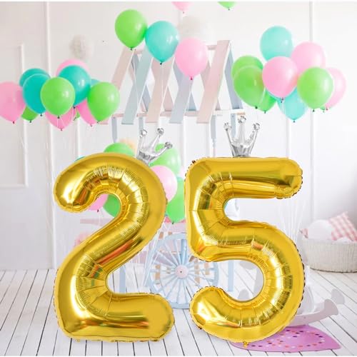 40 Inch Gold Number 3 Crown Balloon for 3rd Birthday & Weddings