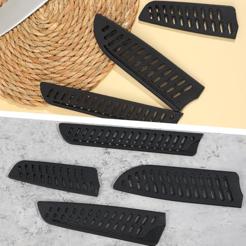 Aphumedc 4-Piece Universal Knife Guard Set - Black Blade Covers