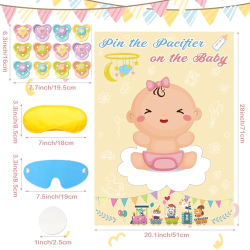 Pin the Pacifier on the Baby Game for Girls | Baby Shower Fun