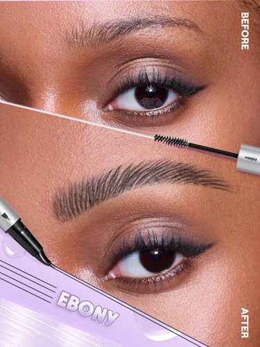 SHEGLAM Real Flow Laminating Brow Pen - Ebony 2-in-1 Eyebrow Gel