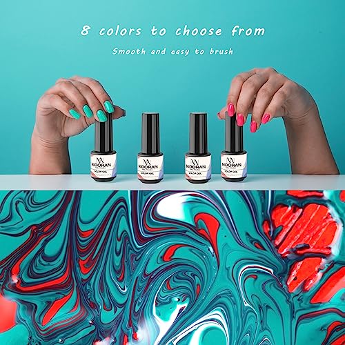 Nitakou Neon Gel Nail Polish Set 8 Colors Soak Off Kit