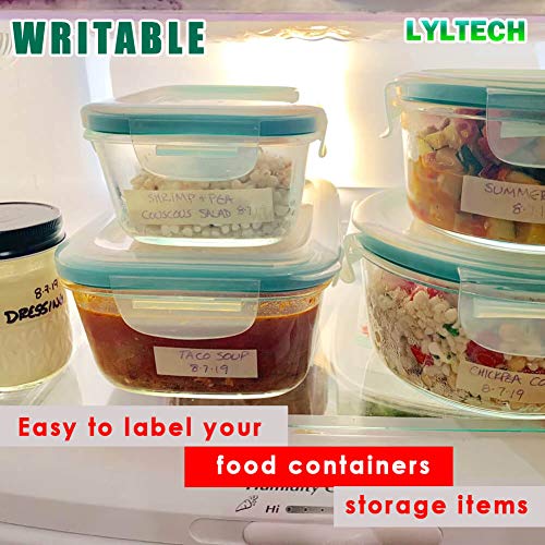 LYLTECH Freezer Tape - 3 Rolls, 3/4in x 11yd, Waterproof, Writable