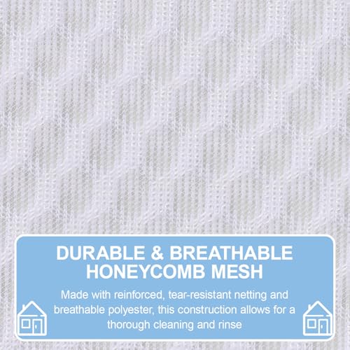 Durable Honeycomb Mesh Laundry Bags 3 Pack with Auto-Lock Zippers