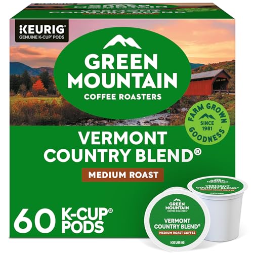 Green Mountain Coffee Roasters Vermont Country Blend K-Cup Pods, 60 Count