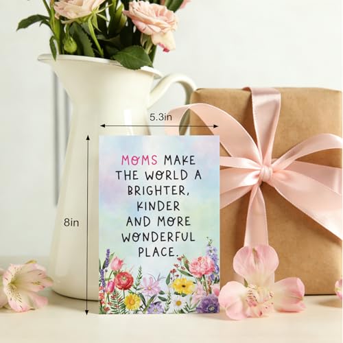 Ogeby Heartfelt Floral Mother's Day Card for Mom & Grandma