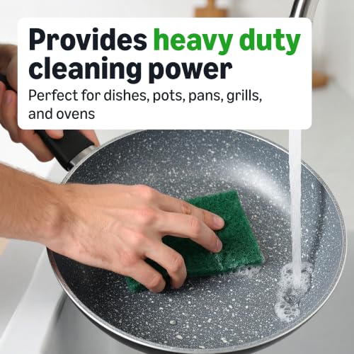 Amazon Basics Heavy Duty Scour Pads - 4 Pack Kitchen Scrubber