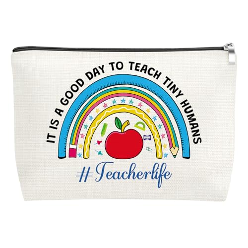 Dance Teacher Makeup Bag Cotton Linen Cosmetic Travel Pouch