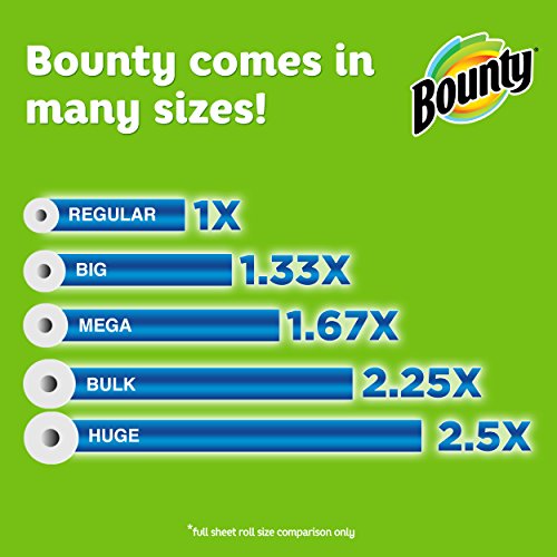 Bounty Select-A-Size White Paper Towels, 8 Giant Rolls