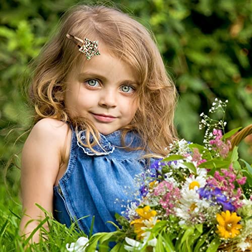 8 Pcs Metal Star Hair Clips Sparkly Cute Barrettes for Girls Kids