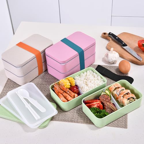 Assorted Color Bento Box Elastic Belt Straps - 4PCS Lunch Box Holders
