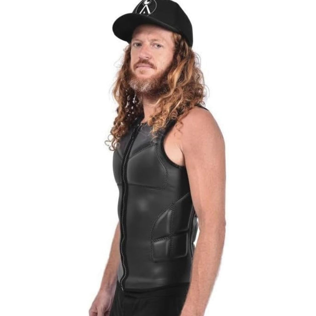 A Vebodi Surf Impact Protection Vest | Pop-Up Water Safety Gear | PFD for Surfing and Water Sports (Small)