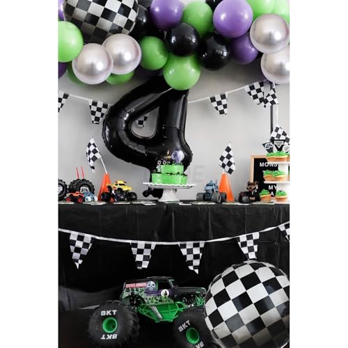 Monster Truck Balloon Bundle - 20 Pcs Race Theme Decor Kit