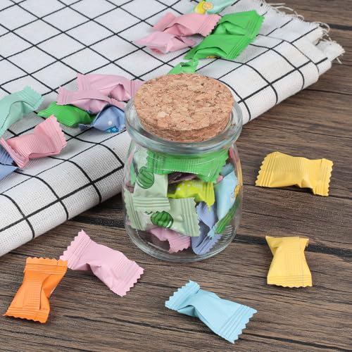 Small Decorative Glass Bottles with Cork Lids for Crafts