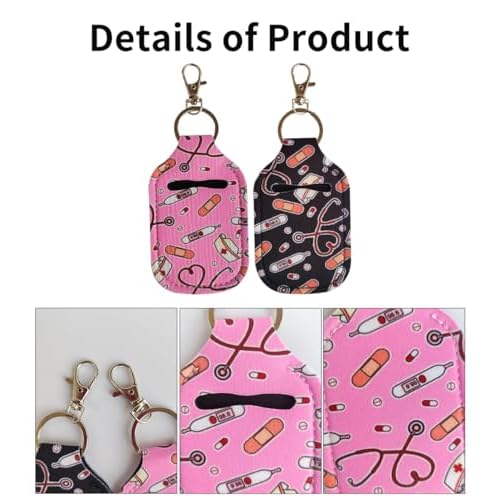 2Pcs First Aid Bandage Holder, Travel Bandaid Case, Protable Bandaid Container Keychain, Bandage Aid Holder First Aid Accessory