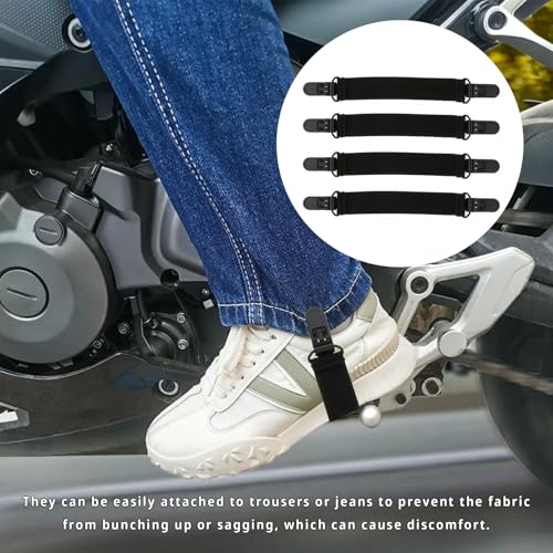 4 Pack Adjustable Elastic Stirrups for Riding Pants & Cowboy Boots