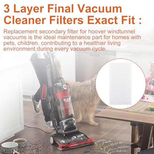 3-Layer Final Vacuum Filter Set for Hoover WindTunnel 40110004 - 2 Pack