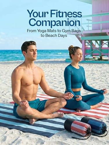 Utopia Towels 4 Pack Microfiber Beach Towels - Aqua, Coral, Blue & Teal, 32x71 Inch