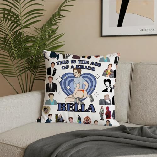LONGXIN Twilight Vampire Pillow Cover 18x18 Inch Corduroy Decorative Cushion Case for Living Room & Bedroom