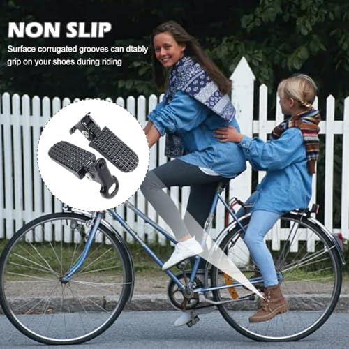 1 Pair of Bike Foot Pegs, Aluminium Alloy Non-Slip Bike Pegs for Folding Bike and Mountain Bike Durable