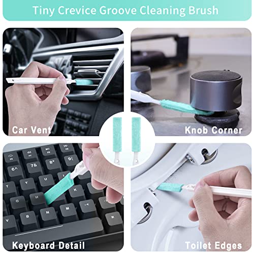 Lumkew 8-Piece Crevice Cleaning Brush Set for Tight Spaces and Small Gaps