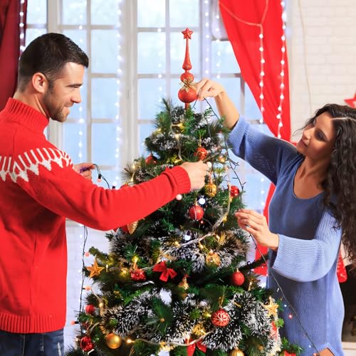 Christmas Tree Topper Holder Set with Adjustable Clips & Supports
