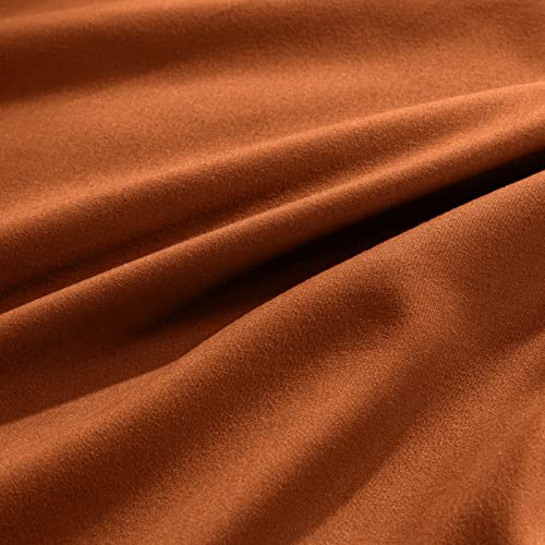 Aormenzy Standard Pillowcases - 2-Piece Microfiber Set, Rust