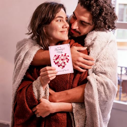 Romantic Valentine's Day Card for Wife - 5x7 Heart Design