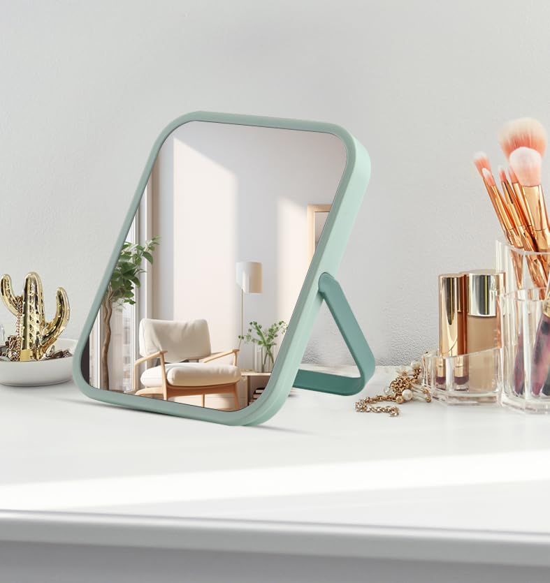 Tooackl 3-in-1 Magnetic Locker Mirror with Foldable Stand & Hook