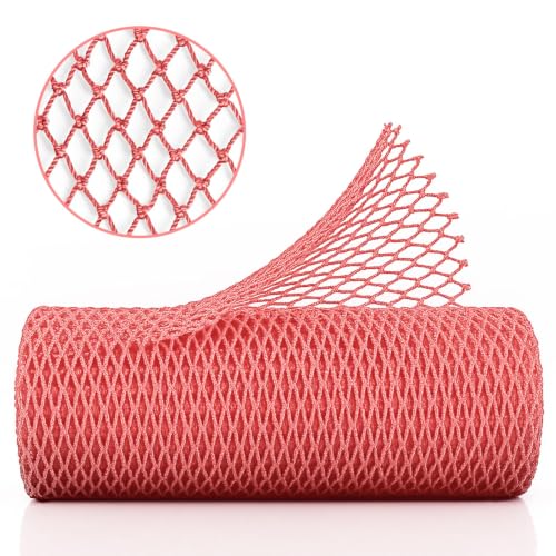 African Exfoliating Net Sponge - Peach Red Body Scrubber