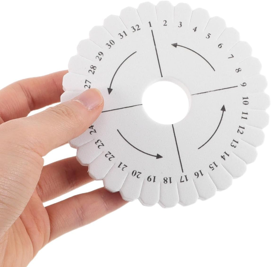 Uonlytech Round Weaving Disk - 32 Slot Bracelet Braiding Plate for DIY Jewelry Making | Ideal for Beginners