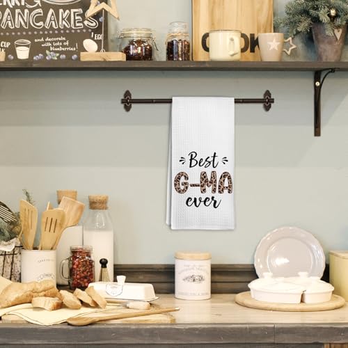 Leopard Kitchen Towels for Grandma - 16x24 Inch Gift Set
