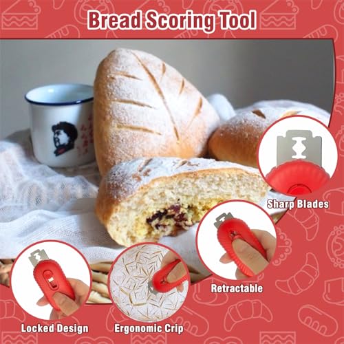 Professional Bread Lame Scoring Tool with Stainless Steel Blade